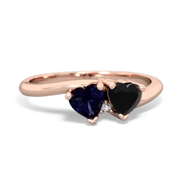 Sapphire Sweethearts 14K Rose Gold ring R5260