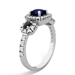 Sapphire Regal Halo 14K White Gold ring R5350