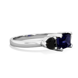 Sapphire Three Stone 14K White Gold ring R5235