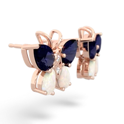 Sapphire Butterfly 14K Rose Gold earrings E2215