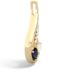 Sapphire Keepsake Curves 14K Yellow Gold pendant P5450