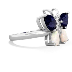 Sapphire Butterfly 14K White Gold ring R2215