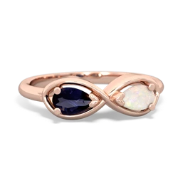 Sapphire Infinity 14K Rose Gold ring R5050