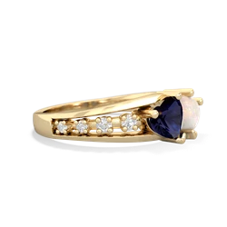 Sapphire Heart To Heart 14K Yellow Gold ring R3342