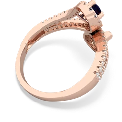 Sapphire Diamond Dazzler 14K Rose Gold ring R3000