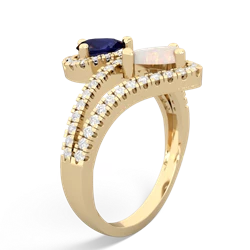 Sapphire Diamond Dazzler 14K Yellow Gold ring R3000