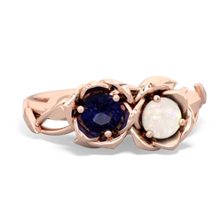 Sapphire Rose Garden 14K Rose Gold ring R5510