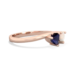 Sapphire Sweethearts 14K Rose Gold ring R5260