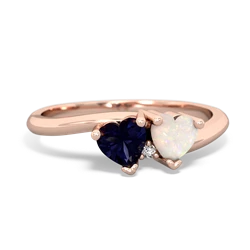 Sapphire Sweethearts 14K Rose Gold ring R5260