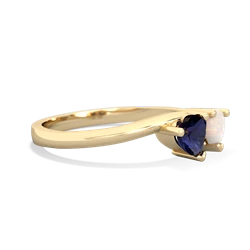 Sapphire Sweethearts 14K Yellow Gold ring R5260