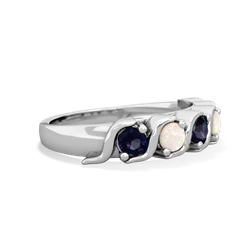 Sapphire Anniversary Band 14K White Gold ring R2089