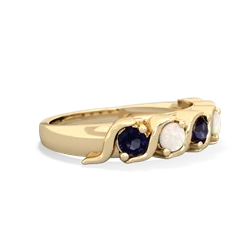 Sapphire Anniversary Band 14K Yellow Gold ring R2089