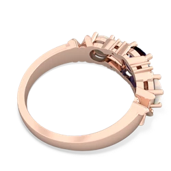 Sapphire Hugs And Kisses 14K Rose Gold ring R5016