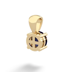 Sapphire 6Mm Round Solitaire 14K Yellow Gold pendant P1786