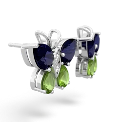 Sapphire Butterfly 14K White Gold earrings E2215