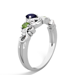 Sapphire Crown Keepsake 14K White Gold ring R5740