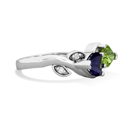 Sapphire Floral Elegance 14K White Gold ring R5790