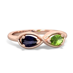 Sapphire Infinity 14K Rose Gold ring R5050