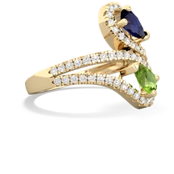 Sapphire Diamond Dazzler 14K Yellow Gold ring R3000