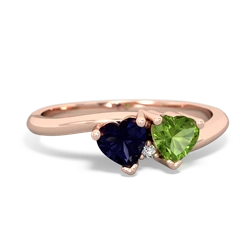 Sapphire Sweethearts 14K Rose Gold ring R5260