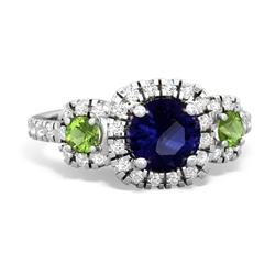 Sapphire Regal Halo 14K White Gold ring R5350