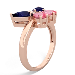 Sapphire Butterfly 14K Rose Gold ring R2215