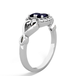 Sapphire Love Nest 14K White Gold ring R5860