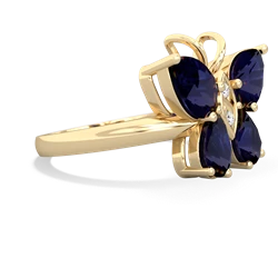 Sapphire Butterfly 14K Yellow Gold ring R2215