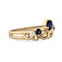 Sapphire Crown Keepsake 14K Yellow Gold ring R5740