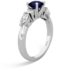 Thumbnail for Sapphire Engagement 14K White Gold ring R2002 - hand 1 view