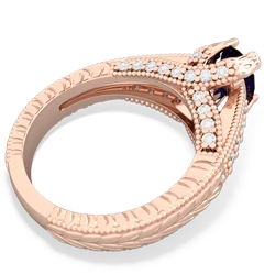 Sapphire Antique Style 14K Rose Gold ring R2028