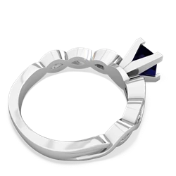 Thumbnail for Sapphire Infinity Engagement 14K White Gold ring R26315SQ - front view