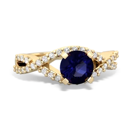 matching engagment rings - Diamond Twist 6mm Round Engagment 
