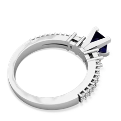 Thumbnail for Sapphire Engagement 14K White Gold ring R26435SQ - front view