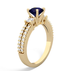 Thumbnail for Sapphire Engagement 14K Yellow Gold ring R26436RD - side view