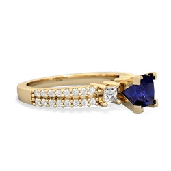 Sapphire Classic 5Mm Square Engagement 14K Yellow Gold ring R26435SQ