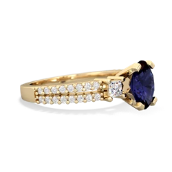 Sapphire Classic 8X6mm Oval Engagement 14K Yellow Gold ring R26438VL