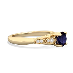 Thumbnail for Sapphire Antique Elegance 14K Yellow Gold ring R3100 - hand 1 view