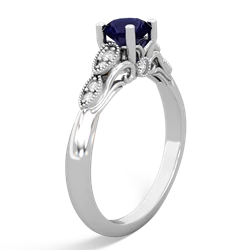 Sapphire Antique Elegance 14K White Gold ring R3100