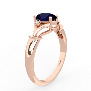 Sapphire Precious Pear 14K Rose Gold ring R0826