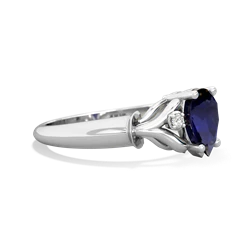 Sapphire Precious Pear 14K White Gold ring R0826