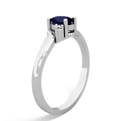 Sapphire Elegant Swirl 14K White Gold ring R2173