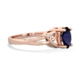 Sapphire Swirls 14K Rose Gold ring R2347