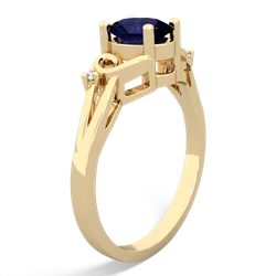 Sapphire Swirls 14K Yellow Gold ring R2347