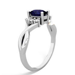 Sapphire Victorian Twist 14K White Gold ring R2497