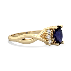 Sapphire Victorian Twist 14K Yellow Gold ring R2497