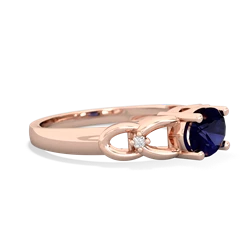 Sapphire Links 14K Rose Gold ring R4032