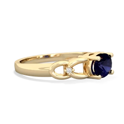 Sapphire Links 14K Yellow Gold ring R4032