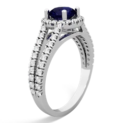 sapphire halo rings