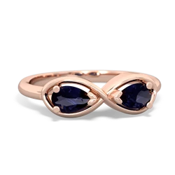 Sapphire Infinity 14K Rose Gold ring R5050